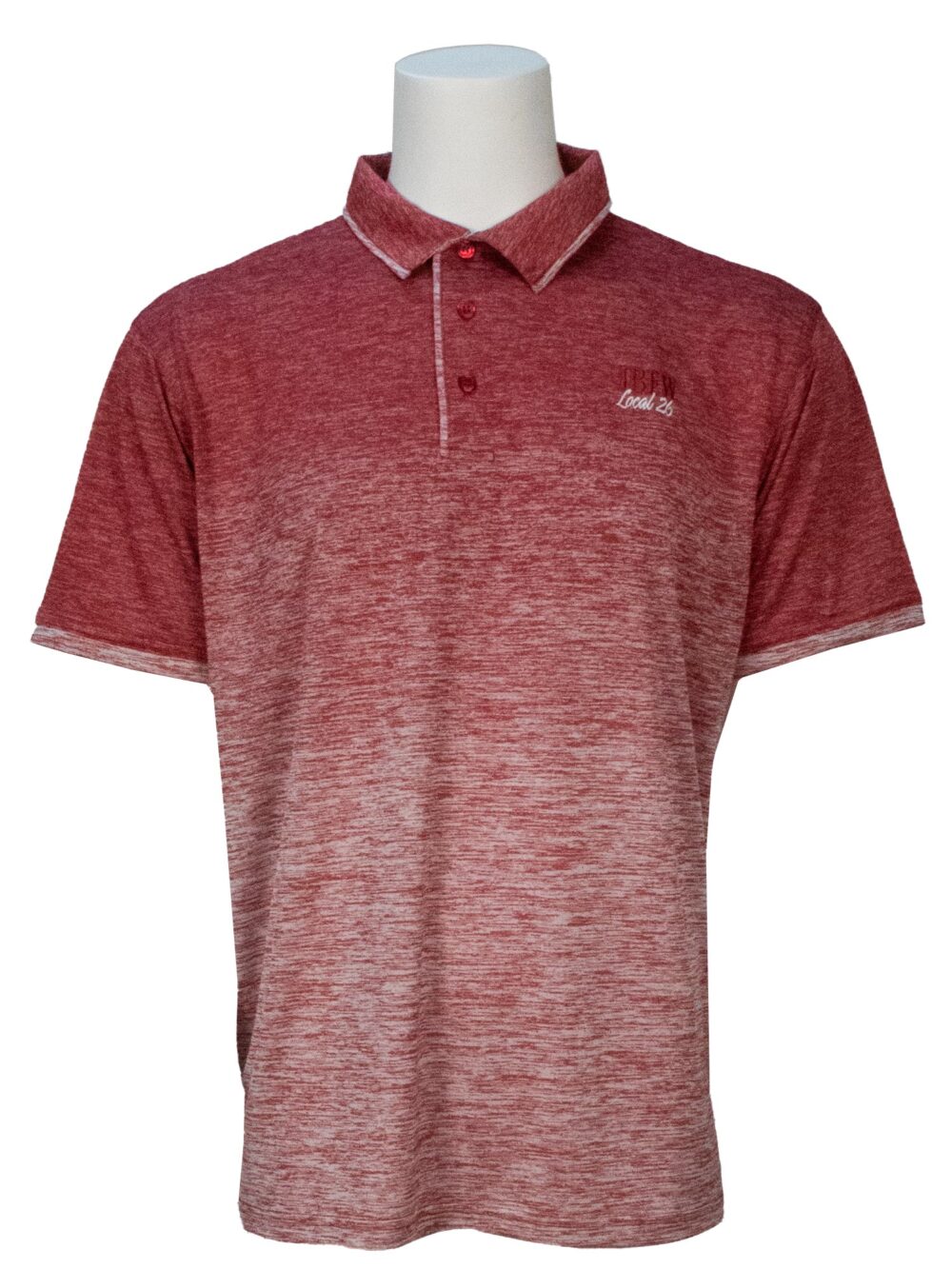 Short Sleeve Polo Ombre - Red